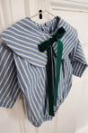 Baby Laper collar Blue and White Stripes