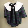 Baby Laper collar Tartan plaids