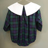 Baby Laper collar Tartan plaids