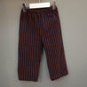 Pepe pant Navy and Brown velvet stripes