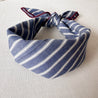 Scarf Blue and White Stripes