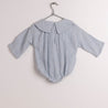 Baby Lapel collar Body Sky Blue melange